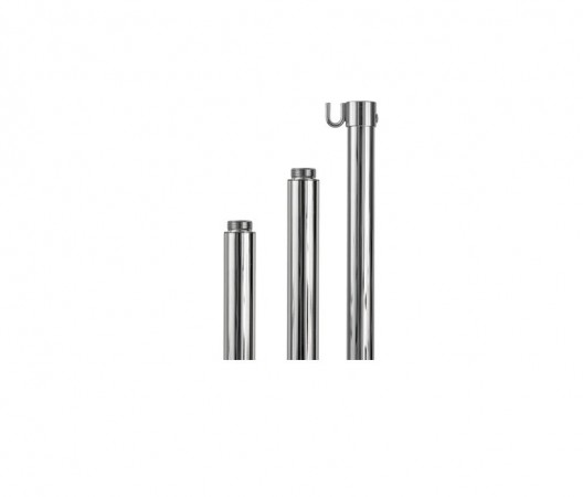 Asta Per Bandiera Ufficio o Esterno Ottone Cromato H 280cm diametro 22 Art. 203/280