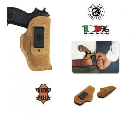 Fondina Professionale uso Interno Pelle Scamosciata  Vega Holster Italia Art. IB3