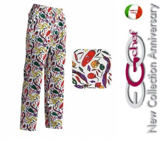 Pantalone Pants Hose Culisse Cuoco Chef Professionale Ego Chef Italia Spezie Art.3502108A