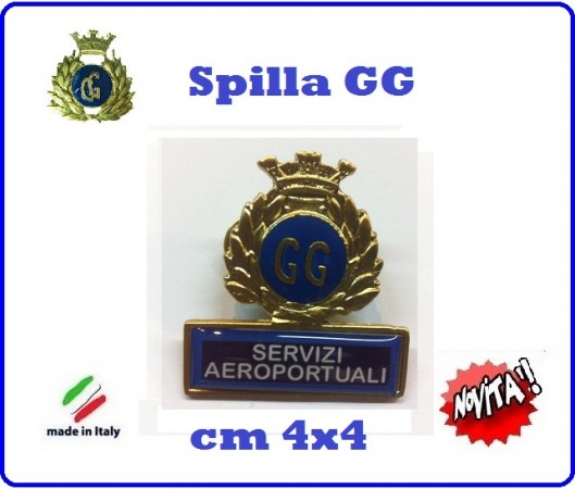 Spilla Armetta New Distintivo Di Specialità GG  SERVIZI AREOPORTUALI Art.430-3