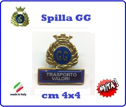 Spilla Armetta New Distintivo Di Specialità GG  TRASPORTO VALORI Art.430-4