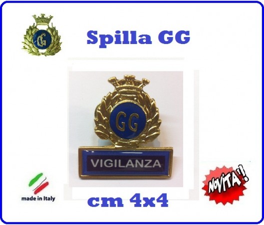 Spilla Armetta New Distintivo Di Specialità GG  VIGILANZA Art.430-5