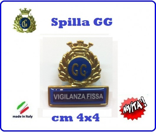 Spilla Armetta New Distintivo Di Specialità GG  VIGILANZA FISSA Art.430-7