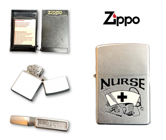 Accendino da Collezione Zippo® Original Originale USA Nurse Infermiera Idea Regalo Art. 421310