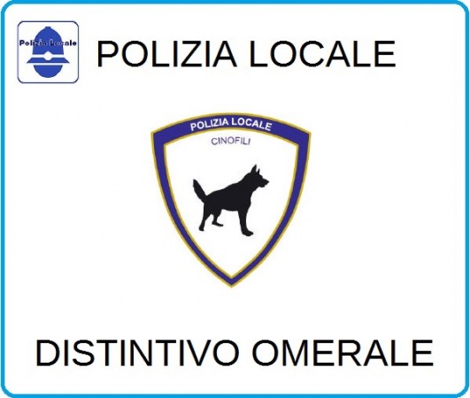 Distintivi Di Specialità Omerali Polizia Locale Cinofila Art.NSD-PLC