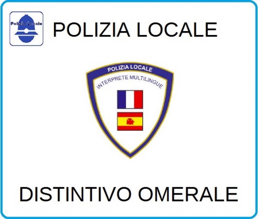 Distintivi Di Specialità Omerali Polizia Locale Vigilanza Interprete Multilingua Art.NSD-PLIM