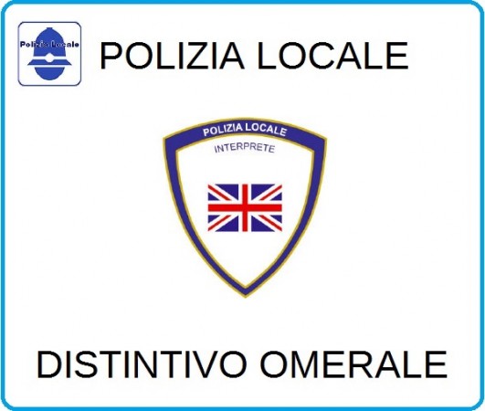 Distintivi Di Specialità Omerali Polizia Locale Vigilanza Interprete Art.NSD-PLI