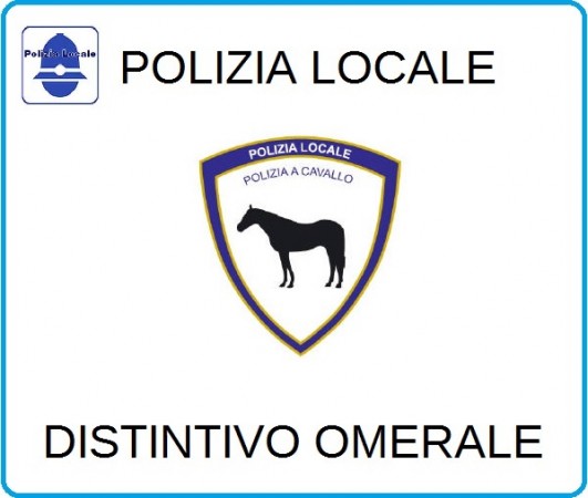 Distintivi Di Specialità Omerali Polizia Locale a Cavallo  Art.NSD-PLAC