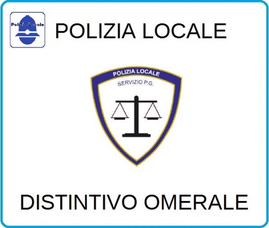 Distintivi Di Specialità Omerali Polizia Locale Servizio P.G. Art.NSD-PLPG