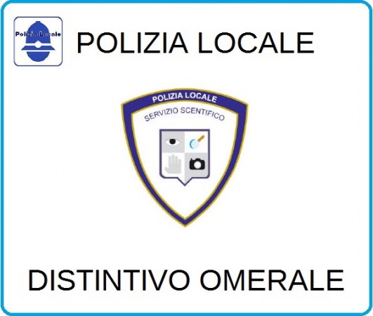 Distintivi Di Specialità Omerali Polizia Locale Servizio Sentifico Art.NSD-PLS