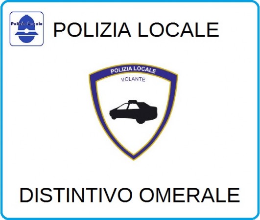 Distintivi Di Specialità Omerali Polizia Locale Volante Art.NSD-PLV