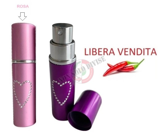 Spray Auto Difesa al Peperoncino , Camuffato da Rossetto da Donna Rosa Art. SJ078