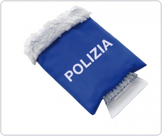 Guanto Raschia Ghiaccio in Plastica Polizia di Stato PS Idea Regalo Art.PT317