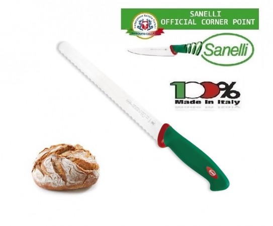 Linea Premana Professional Knife Coltello Pane cm 24 Sanelli Italia Cuochi Chef Approvato dalla F.I.C. Federazione Italiana Cuochi Art. 302624