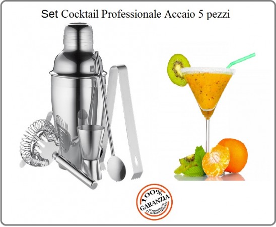 Set Cocktail Accaio Professionale Cilio 5 Art.202212