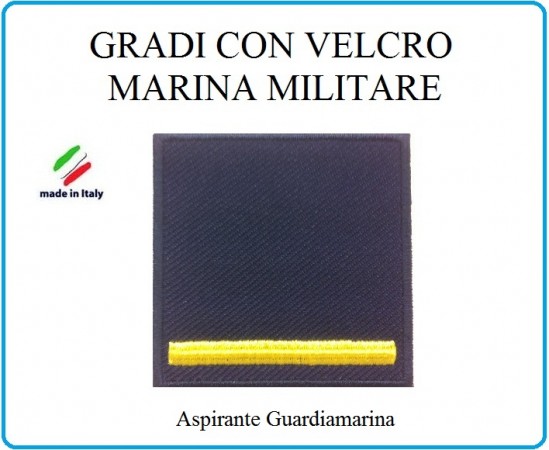 Grado a Velcro Giubbotto Navigazione Marina Militare Aspirante Guardiamarina  Art.M-16