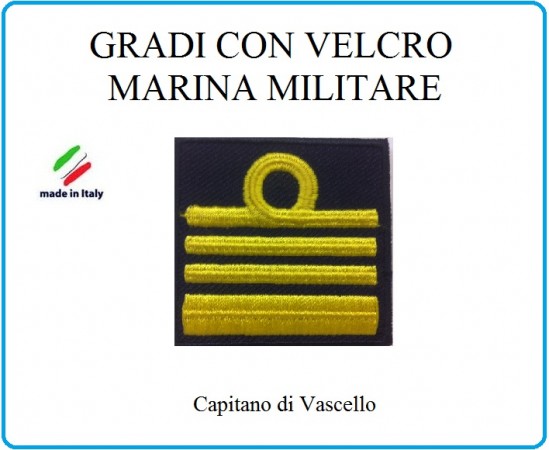 Grado a Velcro Giubbotto Navigazione Marina Militare Capitano di Vascello  Art.M-22