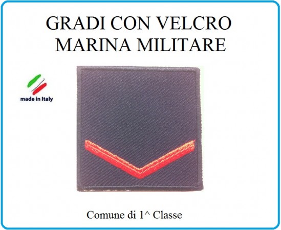 Grado a Velcro Giubbotto Navigazione Marina Militare Comune di 1 Classe Art.M-2