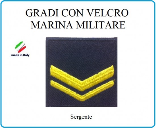 Grado a Velcro Giubbotto Navigazione Marina Militare Sergente  Art.M-8