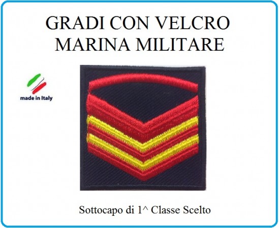 Grado a Velcro Giubbotto Navigazione Marina Militare Sottocapo di 1 C. Scelto  Art.M-7