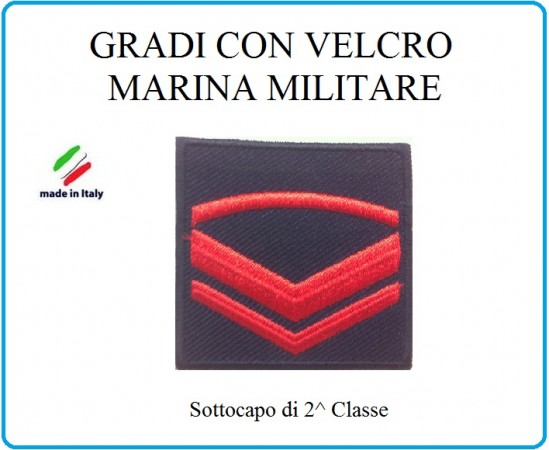 Grado a Velcro Giubbotto Navigazione Marina Militare Sottocapo di 2 C.  Art.M-5