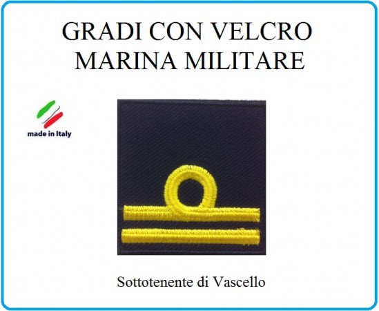 Grado a Velcro Giubbotto Navigazione Marina Militare Sottotenente di Vascello Art.M-18