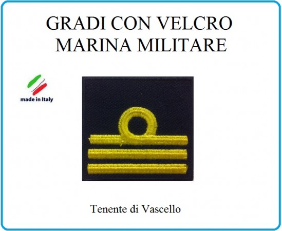 Grado a Velcro Giubbotto Navigazione Marina Militare Tenente di Vascello Art.M-19