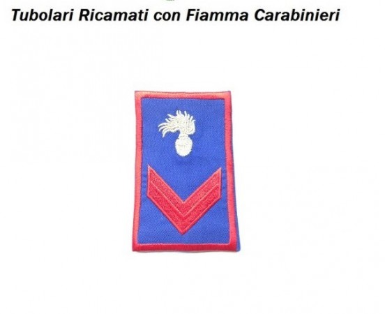 Gradi Tubolari Estivi Carabinieri Ricamati con Fiamma New Carabiniere Scelto non più in uso Art.CC-TA2