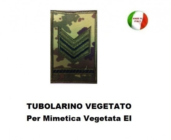 Gradi Tubolarini Vegetati Esercito Italiano Sergente Maggiore Qualificato Art.TUB-SM