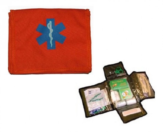 Kit Medico di Primo Soccorso Kit First Aid 2 Arancio Esercito Marina Aeronautica Emergenza Art. 01420
