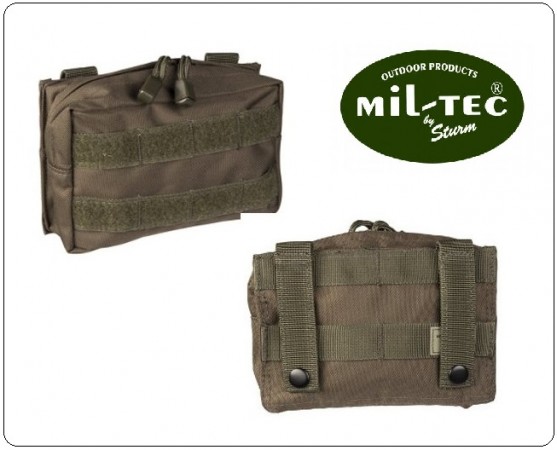 Tasca Utility Softair MOLLE Small OD per Kit Primo Soccorso Garze ecc MILTEC Art.13487001