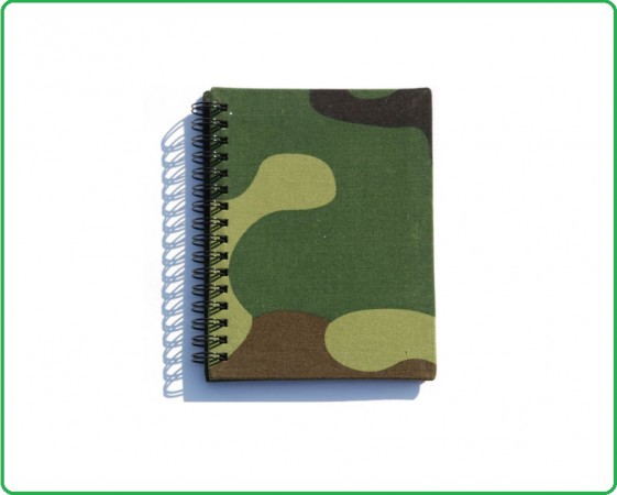 Quaderno Militare Esercito Copertina Tessuto Woodland Formato A6 Art.419228