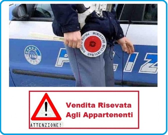 Adesivo 3M Per Paletta Rosso Polizia Di Stato Stradale VENDITA RISERVATA Art. R0055-PS
