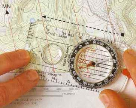 Bussola Cartografica Montagna Mappa Boy Scout Alpinismo Militare Soft Air Professionale Orienting Art. 34203