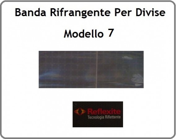 Nastro Rifrangente Reflexite GP440 Colore Argento  Modello 7 Art.SS-REF-GP440