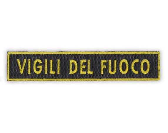 Ricamo con Velcro Nome o Città’ 16X3  Vigili del Fuoco Art. NSD-PTC-X