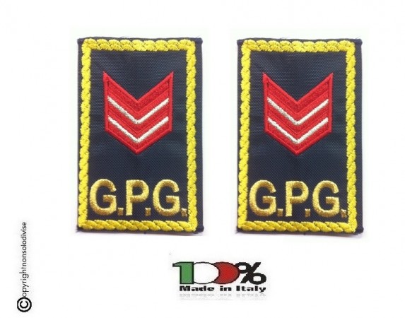 Tubolari Ricamati Bordo Giallo GPG - GPGIPS - Appuntato Scelto Art.GPG-R16