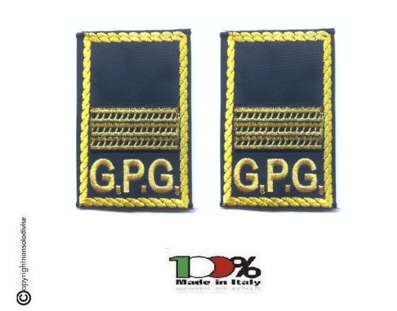 Tubolari Ricamati Bordo Giallo GPG - GPGIPS - Maresciallo Capo Art.GPG-R14