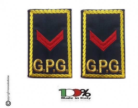 Tubolari Ricamati Bordo Giallo GPG - GPGIPS - Agente Scelto  Art.GPG-R11