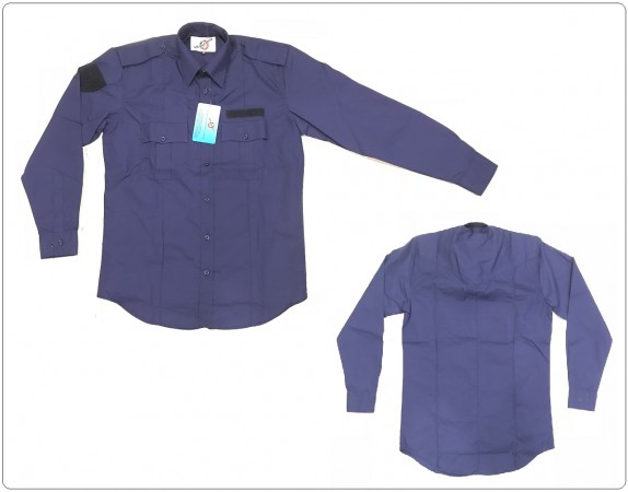 Camicia con Spalline porta Gradi Modello Polizia Americana U.S. Manica Lunga Art.NSD-CAM-US