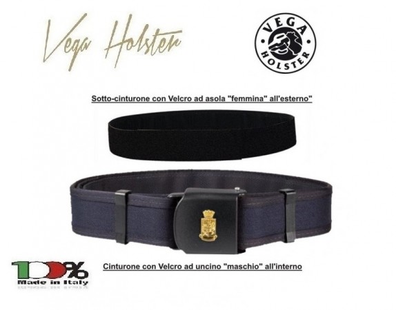 Cintura + Sottocintura Polizia Di Stato Cordura Polymer VEGA HOLSTER  VENDITA RISERVATA  Art. PS05 + 2V61 