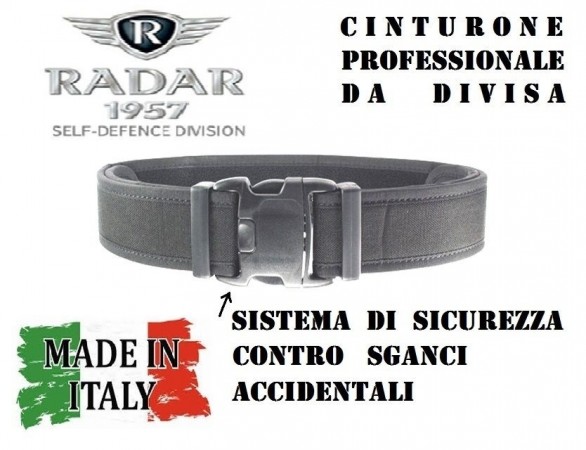 Cintura Cinturone Professionale Rinforzato  per Fondina  Radar1957 Polizia Carabinieri Vigilanza Guardie Giurate GPG IPS Art. 7084/7001