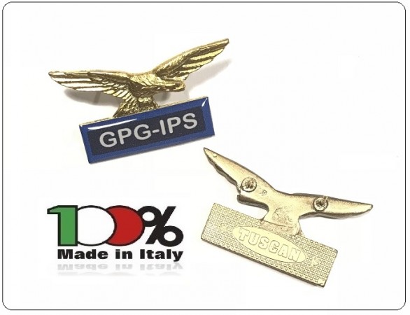 Spilla Aquila Distintivo Di Specialità Guardia Particolare Giurata Incaricato di Pubblico Sevizio   G.P.G. I.P.S Art.718-G.P.G.