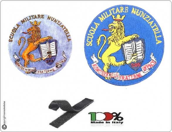 Patch Toppa con Velcro Scuola Militare Nunziatella Esercito italiano Art.EI-NU