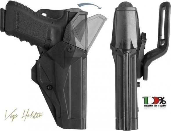 Fondina Professionale DCX8 CAMA X Vega Holster Italia Sicurezza 3 Polizia Carabinieri Guardie Giurate GPG IPS Art. DCX8