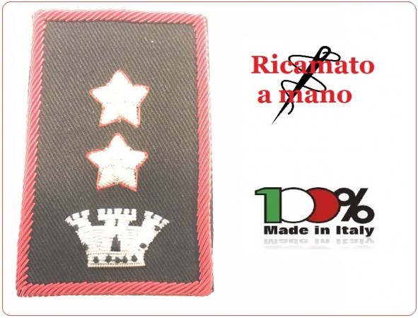 Gradi Tubolari Carabinieri Ricamati a Mano Canuttiglia New Tenente Colonnello Comandante Art.CC-CAN-19