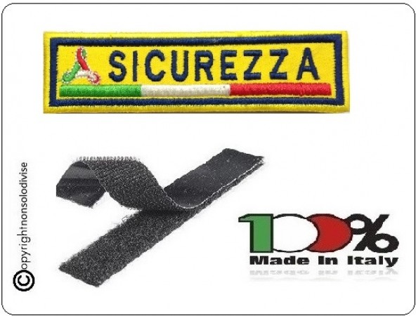 Patch Ricamo a Macchina Con Velcro Protezione Civile SICUREZZA Art.NSD-PC7