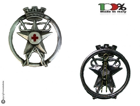 Fregio Basco Corpo Sanitario Medici Esercito Italiano Croce Rossa Italiana Art. NSD-F-27