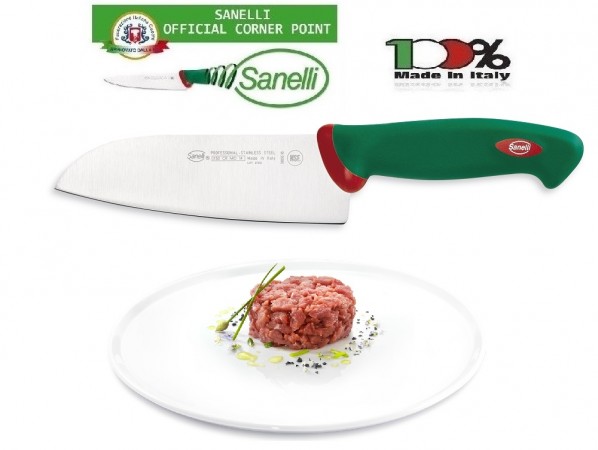 Linea Premana Professional Knife Coltello Santoku Sanelli Italia Cuoco Chef  Ristoranti Art. 380616