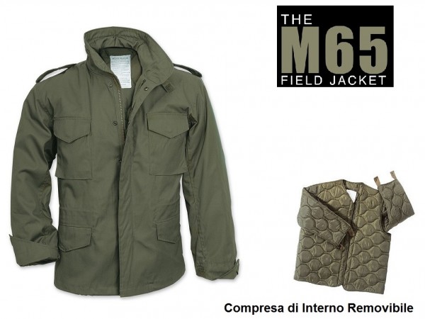 Giacca Giubbino Giubbotto Militare Field Jakets M65 Verde Vietnam Vinatge Caccia Soft Air Art. 10315001